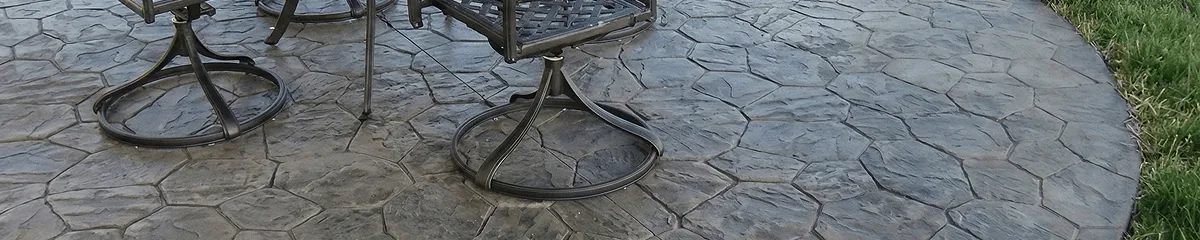 Garden relaxation area with professionally installed stone flooring in Las Vegas NV